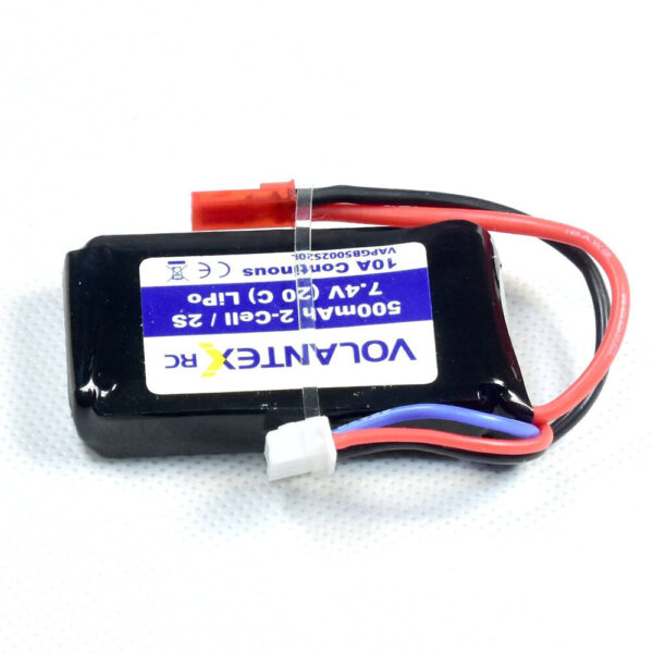 VolantexRC 768-1 Mustang P-51D/ Saber 920 756-2 RC Airplane Spare Part 7.4V 500mAh 20C Lipo Battery JST Plug - Image 6