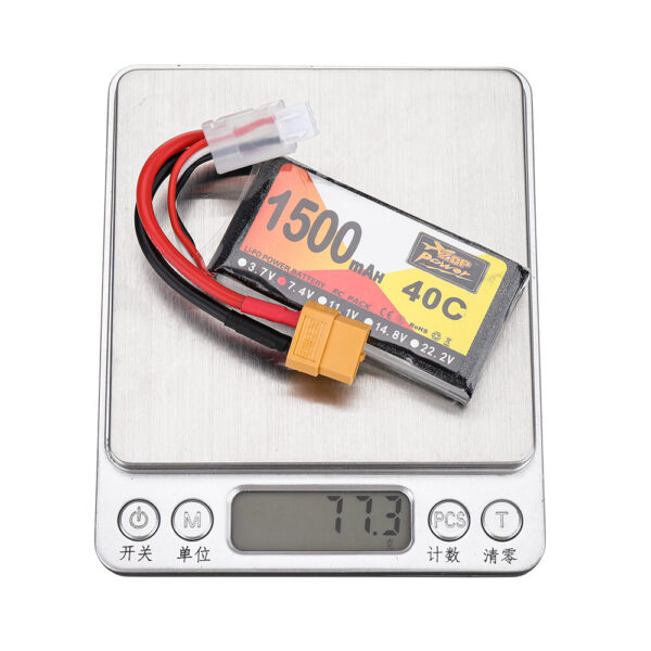 ZOP Power 7.4V 1500mAh 40C 2S LiPo Battery XT60 Plug for RC Drone - Image 9