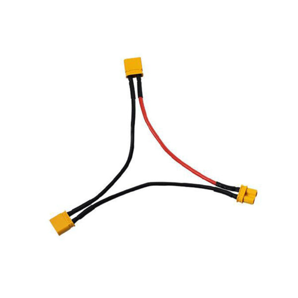 Amass XT30 Series Battery Pack Connector Adapter Cable  1 Female to 2 Male 18AWG 10CM Cable for RC Lipo Battery - Image 1