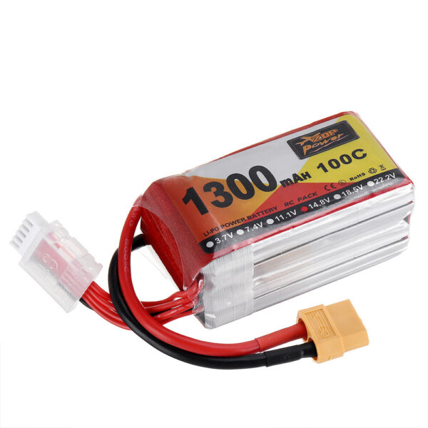 ZOP Power 14.8V 1300mAh 100C 4S Lipo Battery XT60 Plug for RC Racing Drone - Image 3