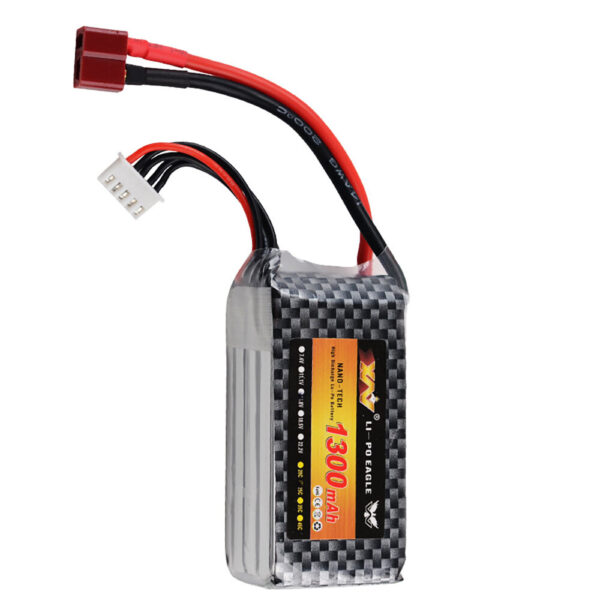 XW 1300mAh 14.8V 25C 4S LiPo Battery EL-2P/JST/T/XT30/XT60/Small Tamiya Plug for RC Drone - Image 3