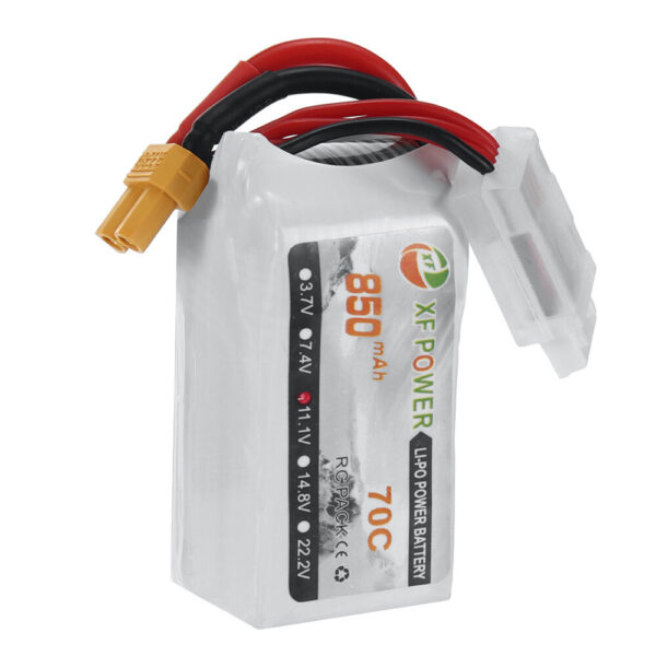 XF Power 11.1V 850mAh 70C 3S LiPo Battery XT30 Plug for RC Drone - Image 5