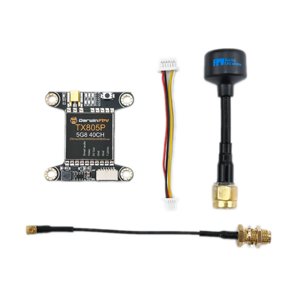 Darwin TX805P 5.8Ghz 40CH 25/200/600/800mW FPV Transmitter SmartAudio VTX for RC Drones - Image 4