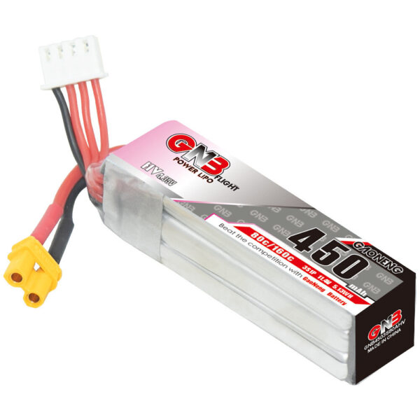 Gaoneng GNB 11.4V 450mAh 80C 3S HV LiPo Battery XT30 Plug for RC Drone - Image 3