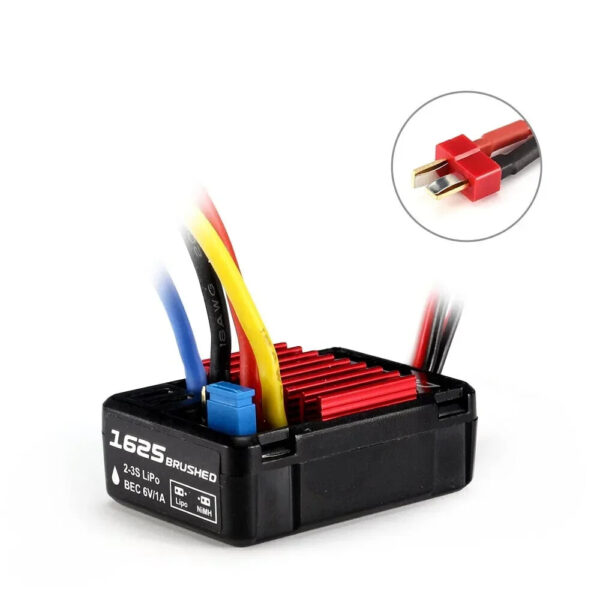 Hobbywing QuicRun 1625 25A WP1060 60A 1080 0880 80A Waterproof Brushed ESC RTR for 1/8 1/10 1/16 1/18 RC Car Truck Crawler - Image 2