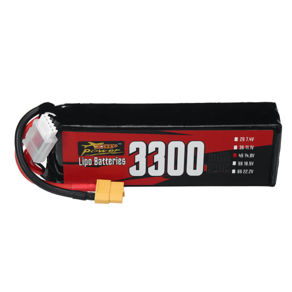 ZOP Power 4S 14.8V 3300mAh 120C 48.84Wh LiPo Battery XT60 Plug for RC Car FPV Racing Drone - Image 1