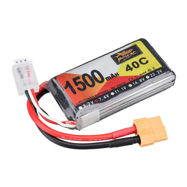 ZOP Power 7.4V 1500mAh 40C 2S LiPo Battery XT60 Plug for RC Drone - Image 3