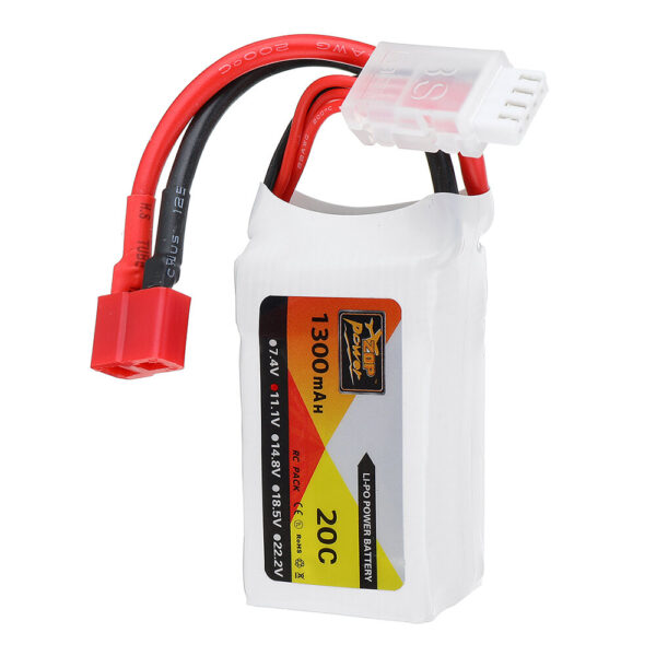 ZOP Power 11.1V 1300MAH 20C 3S Lipo Battery T Plug for RC Car - Image 4