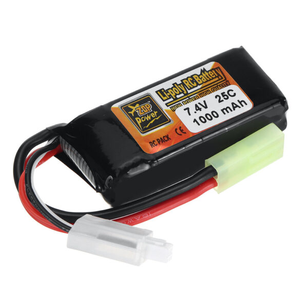 ZOP Power 2S 7.4V 1000mAh 25C LiPo Battery T Plug for RC Car Airplane Helicopter FPV Racing Drone - Image 2