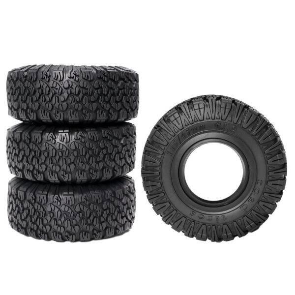 4PCS 1.9 Inch Upgraded Tyres for 1/10 TRX4 SCX10 RC Car Rock Crawler Climbing Off-Road Truck Vehicles Models Spare Parts - Image 1