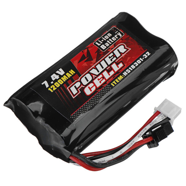 HS 7.4V 1200mAh 25C 2S Li-ion Battery for 18301 18302 18311 18312 18322 RC Car - Image 4