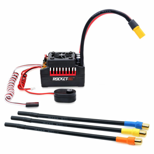 Surpass Hobby Rocket V2 Waterproof 130A/160A Brushless ESC for 1/7 1/8 RC Car Vehicles Model Parts - Image 3