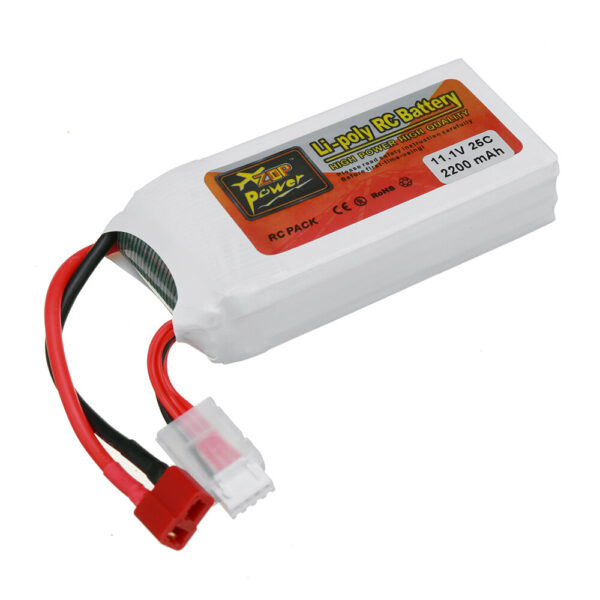 ZOP Power 3S 11.1V 2200mAh 25C Lipo Battery T Plug - Image 1