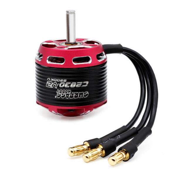 SURPASS-HOBBY C28 Series V2 C2830 850KV/ 1000KV/ 1300KV/ 2200KV Outrunner Brushless Motor for RC Airplane - Image 2