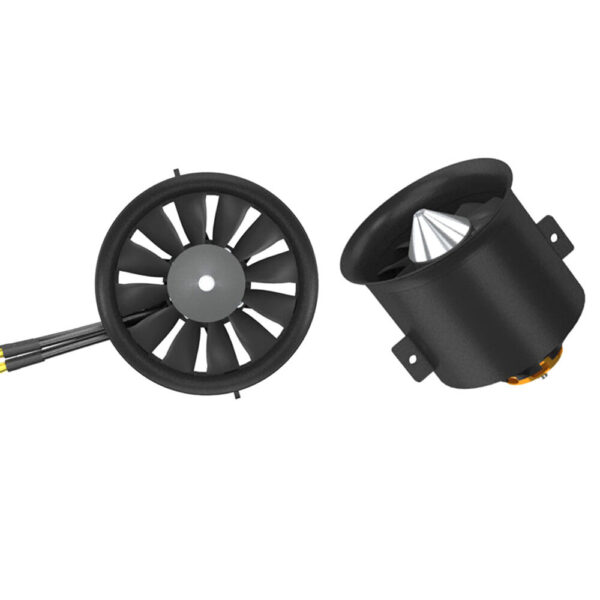 QX-Motor 70mm 12 Blades EDF Unit Ducted Fan Set With QF3027-2200KV Brushless Motor for RC Airplane Jet - Image 1