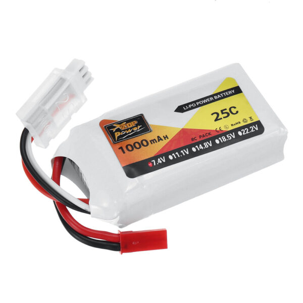 ZOP Power 7.4V 1000mAh 25C 2S LiPo Battery JST Plug for RC Drone - Image 4