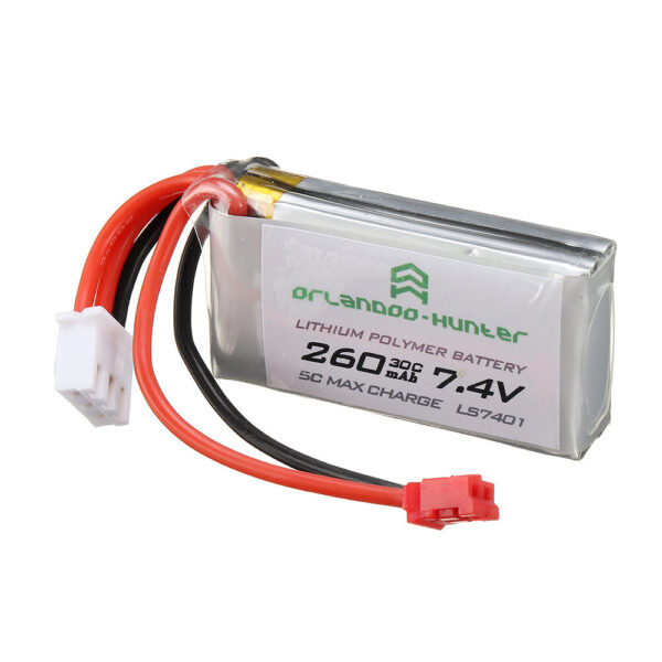 Orlandoo Hunter 7.4V 260mAh 30C 2S Lipo Battery PH2.0 Plug for OH32A02 OH32A03 OH35A01 1/32 1/35 RC Car - Image 6