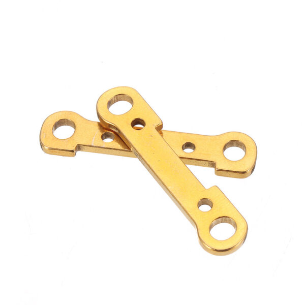 2PCS Wltoys 124017 124019 1/12 RC Car Spare Metal Front/Rear Swing Arm Reinforce Plate 1834 1835 Vehicles Model Parts - Image 2