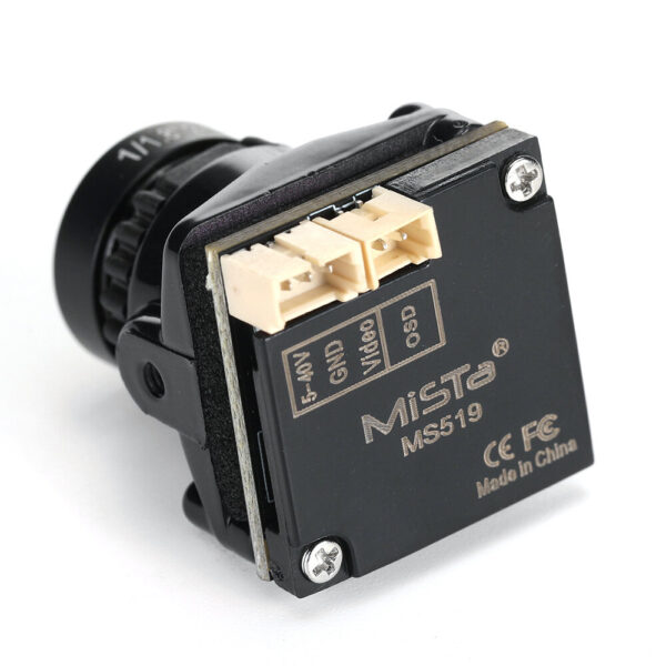 Mista MS519 1/1.8 Inch Starlight 1800TVL 2.1mm Lens FOV 120 NTSC/PAL 16:9/4:3 Switchable Wide Voltage Freestyle FPV Camera For RC Drone - Image 4