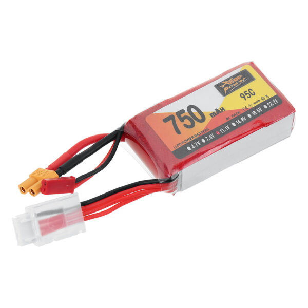 ZOP POWER 11.1V 750mAh 95C 3S LiPo Battery XT30 Plug for RC Drone - Image 2