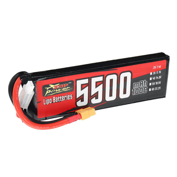 ZOP Power 7.4V 5500mAh 100C 2S 37Wh LiPo Battery XT60 Plug for RC Drone - Image 4