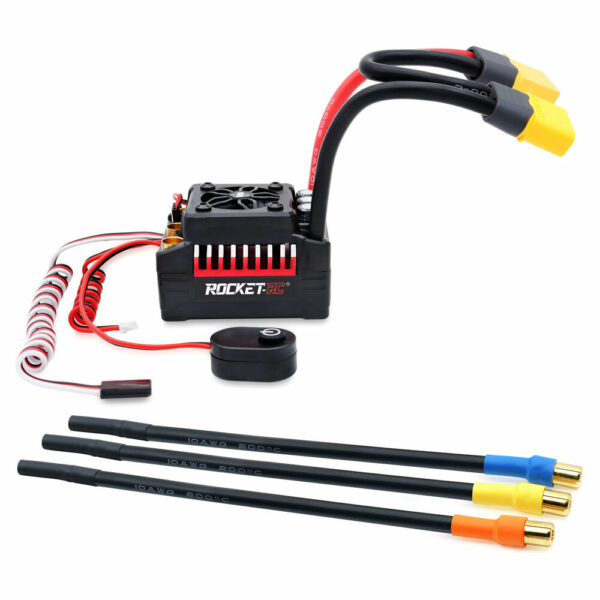 Surpass Hobby Rocket V2 Waterproof 130A/160A Brushless ESC for 1/7 1/8 RC Car Vehicles Model Parts - Image 2