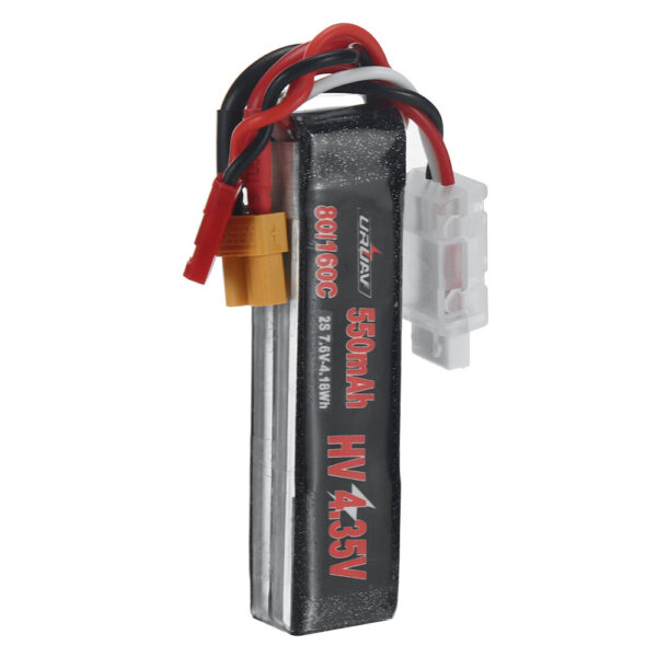 URUAV Power 7.6V 550mAh 80C/160C 2S HV 4.35V LiPo Battery XT30 Plug for RC Drone - Image 8