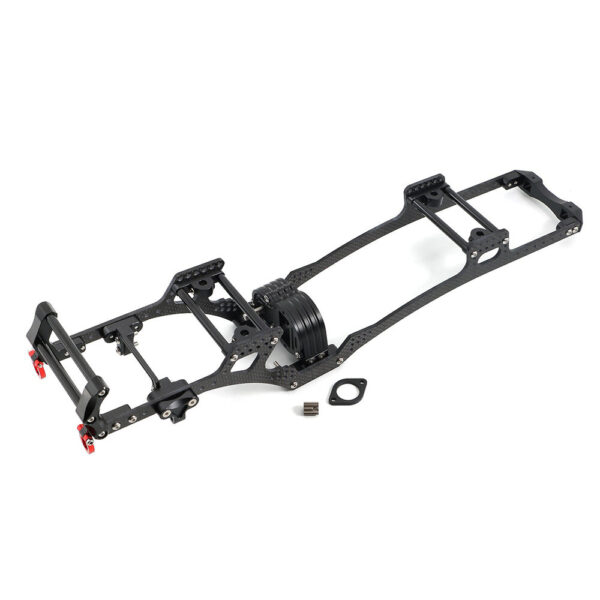 Carbon Fiber LCG Chassis Kit Frame Rail Skid Plate Set for SCX10 1/10 RC Crawler Car DIY Upgrade Parts - Image 4