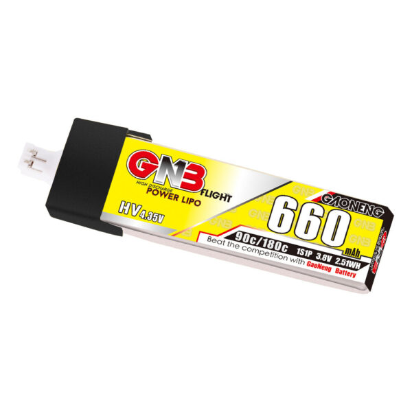 6PCS GAONENG GNB LiHV 1S 3.8V 660mAh 90C LiPo Battery PH2.0 for Mobula7 75mm Indoor Whoop RC FPV Racing Drone Drone - Image 3