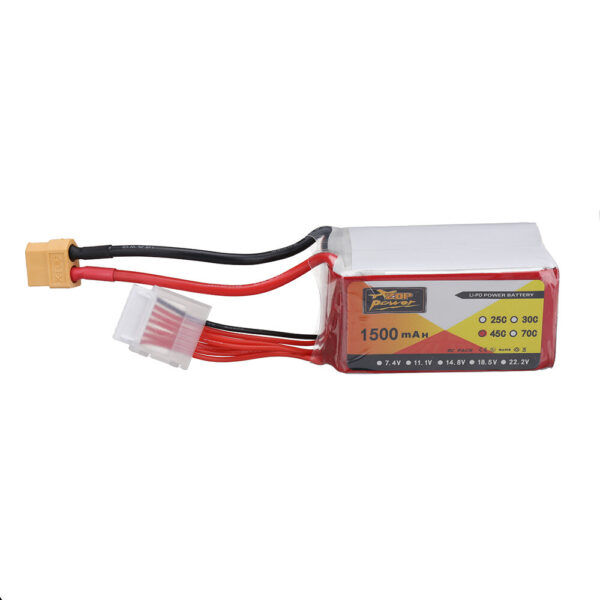 ZOP POWER 22.2V 1500mAh 45C 6S LiPo Battery XT60 Plug for RC Drone - Image 1