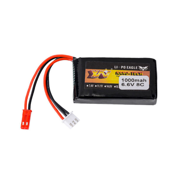 6.6V 1000mAh 8C Lipo Battery JST Plug for MC6A/MC6B/Futaba 4PX/ 14SG/ 4PV/ 4PLS/ 10J Remote Controller Radio Transmitter - Image 3