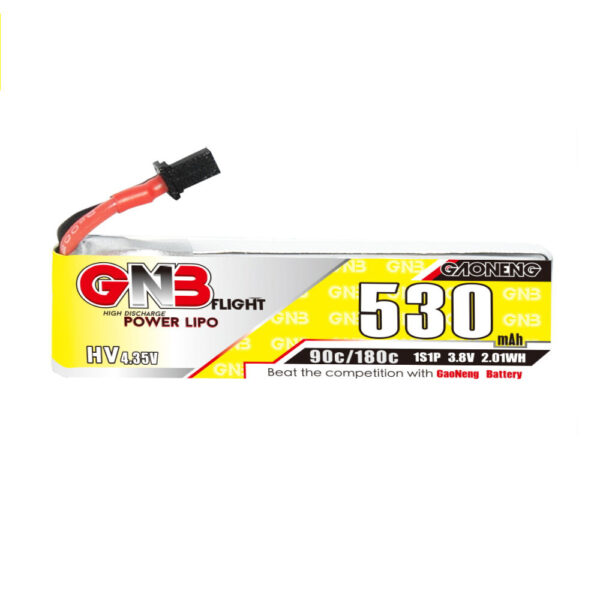 6PCS Gaoneng GNB 3.8V 530mAh 90C 1S LiHV Lipo Battery A30 Plug for Sub250 Nanofly20 Emax Tinyhawk S BetaFPV Beta75X Whoop RC Drone FPV Racing - Image 1