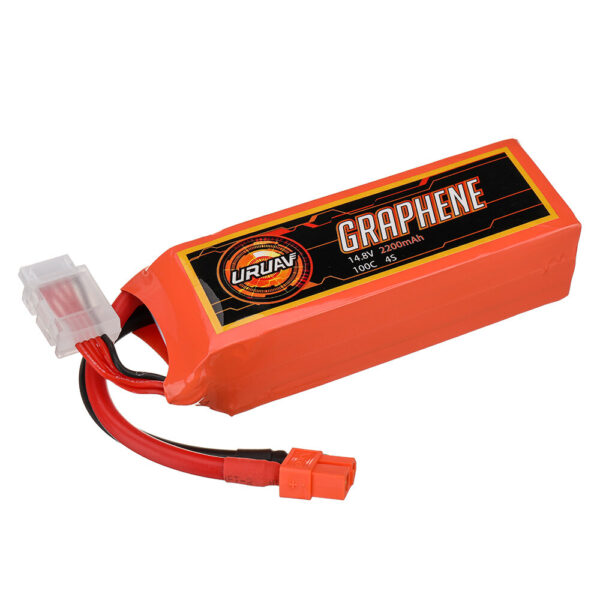 URUAV GRAPHENE Power 14.8V 2200mAh 100C 4S LiPo Battery XT60 Plug for RC Drone - Image 4