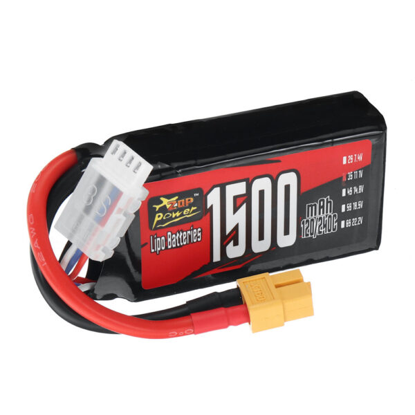 ZOP Power 3S 11.1V 1500mAh 120/240C 16.65Wh LiPo Battery XT60 Plug for RC Drone FPV Racing Quadcopter Helicopter Airplane - Image 4