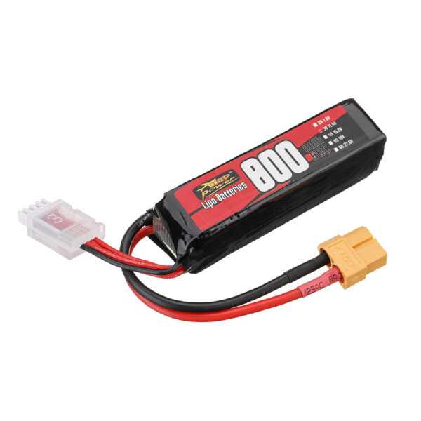 ZOP Power 3S 11.4V 800mAh 60C 8.88Wh LiPo Battery XT60 Plug for RC FPV Racing Drone Airplane Helicopter - Image 1