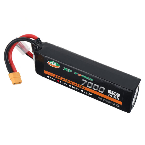 XF POWER 11.1V 7000mAh 70C 3S LiPo Battery XT60 Plug for RC Drone - Image 3