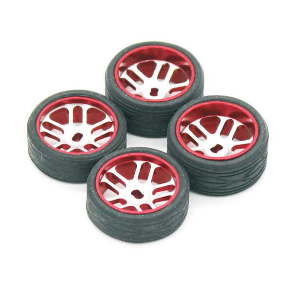 1/28 Metal Wheel Hub Two Narrow and Two Widen Tires RC Car Vehicle For Wltoys 284131 Models Parts - Image 3