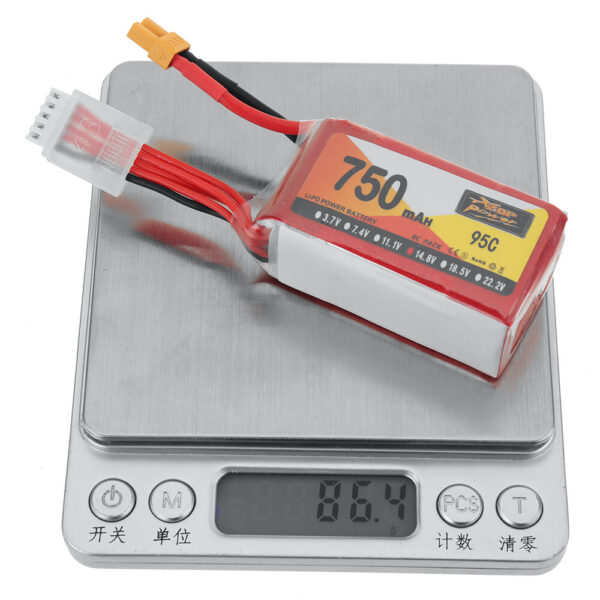 ZOP POWER 14.8V 750mAh 95C 4S LiPo Battery XT30 Plug for SpeedyBee Bee35 Crux35 RC FPV Racing Drone - Image 9