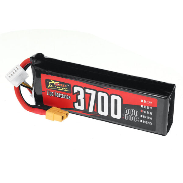 ZOP Power 4S 14.8V 3700mAh 100C 54.76Wh LiPo Battery XT60 Plug for RC Car - Image 3