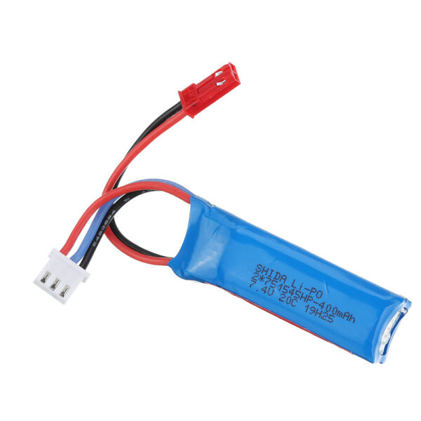 Wltoys 284161 284010 284131 K989-60 Original 7.4v 400mAh 20C 2S JST Plug Li-ion Battery for K969 K989 1/28 RC Car - Image 2