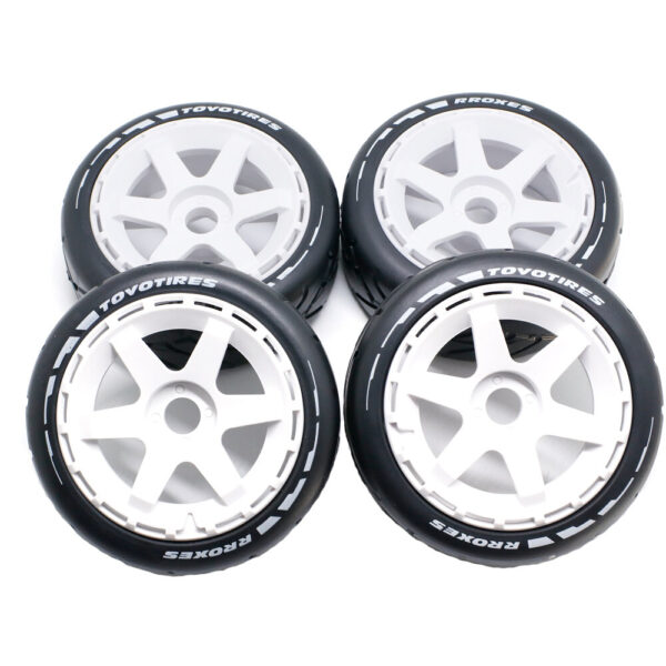 4PCS 1/8 Rally Drift On-Road Tires Wheels 17mm Hex for ARRMA INFRACTION LIMITLESS FELONY F1 ZD RC Car Vehicles Model Parts - Image 5