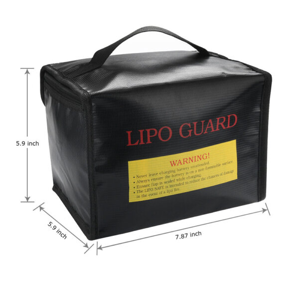 HTRC Fireproof Waterproof Lipo Battery Safety Charging Bag 21x16x16CM - Image 3