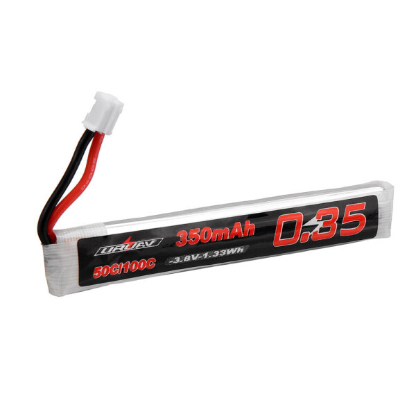 5Pcs URUAV 3.8V 350mAh 50/100C 1S Lipo Battery PH2.0 Plug for RC Racing Drone - Image 4