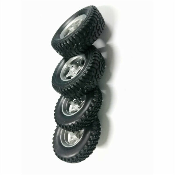 4PCS SG PINECONE FORSET 1612 WPL WP14 1/16 RC Car Parts Tires Wheels Rims Front Rear Glued 1612-021 Vehicles Models Spare Accessories - Image 1