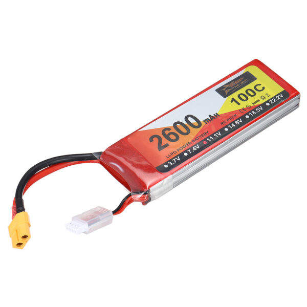 ZOP Power 11.1V 2600mAh 100C 3S LiPo Battery XT60 Plug for RC Drone - Image 2