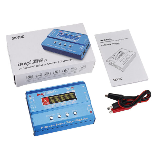 SKYRC iMAX B6 V2 60W 6A DC 2.5mm/XT60 Dual Input Battery Balance Charger Discharger with XT60 Output for Lipo/Li-ion/LiHV/LiFe/NiMh Battery - Image 9