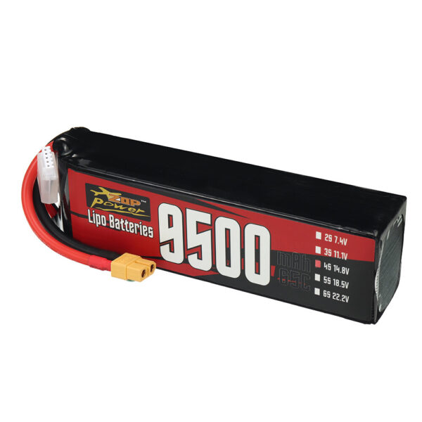 ZOP Power 4S 14.8V 9500mAh 65C 140.6Wh LiPo Battery XT60 Plug for Long Range RC FPV Racing Drone - Image 3