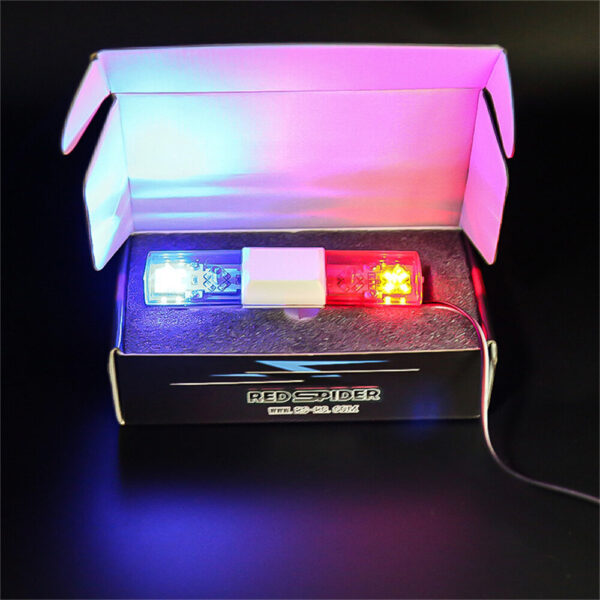 RC Car Parts LED Police Flash Light Alarming for 1/10 HSP Kyosho Tamiya Axial SCX10 D90 Vehicles Models Spare Accessories - Image 3