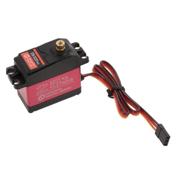 6pcs DSSERVO DS3225 25KG 180 Degree Metal Gear High Torque Waterproof Digital Servo For RC Airplane Robot Car - Image 4