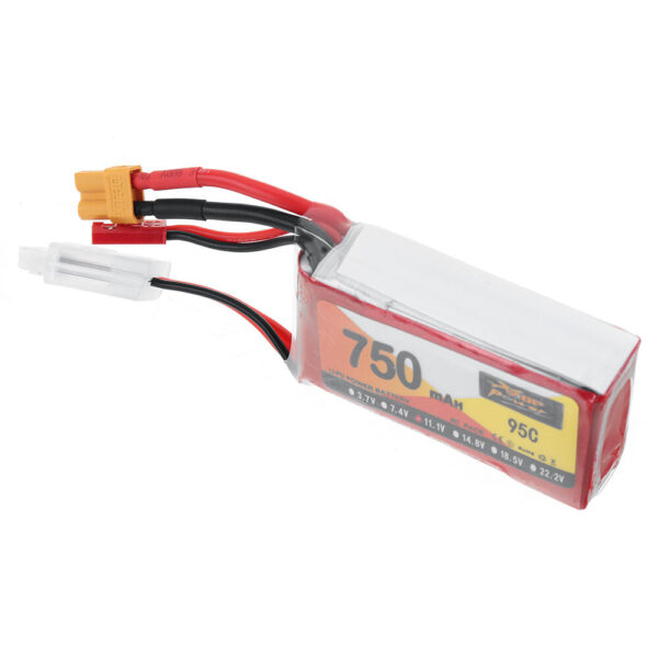 ZOP POWER 11.1V 750mAh 95C 3S LiPo Battery XT30 Plug for RC Drone - Image 1